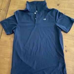 Vineyard Vines Navy Blue Performance Polo Size S 8/10